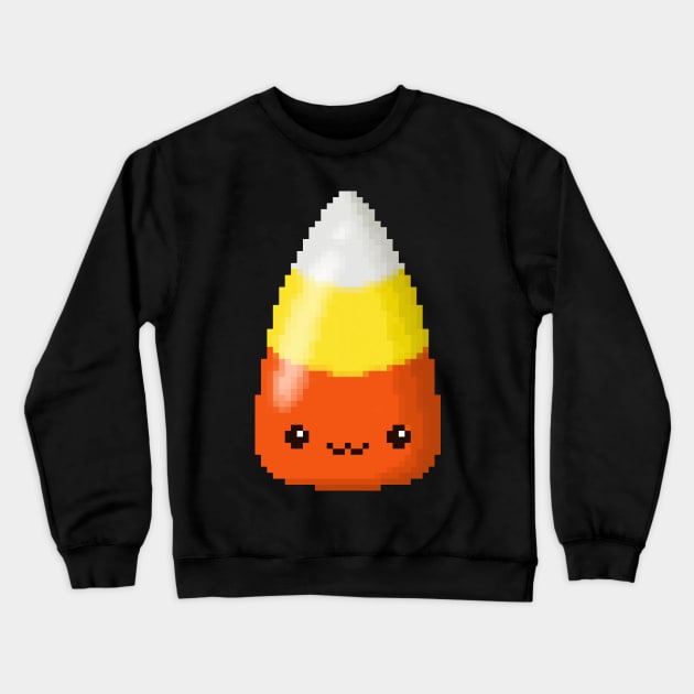 Pixel Candy Corn Crewneck Sweatshirt by Eiskafe